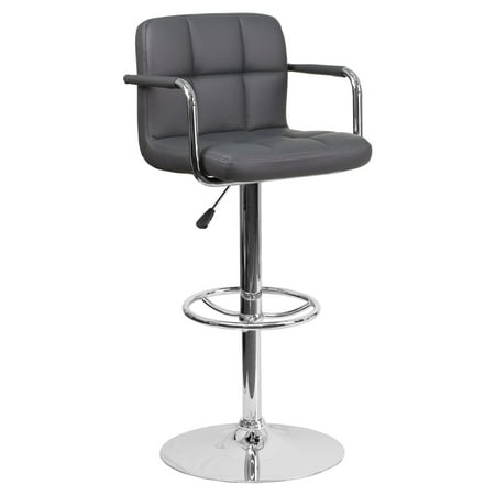 contemporary swivel bar stools modern mid century flash furniture contemporary quilted vinyl adjustable swivel bar stool with arms and chrome pedestal contemporary swivel bar stools modern mid century flash furniture contemporary quilted vinyl adjustable swivel bar stool with arms and chrome pedestal